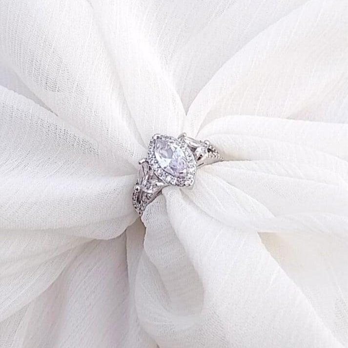 Modern Design Silver Plated Ring