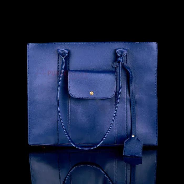 Leather Plain Tote Bags