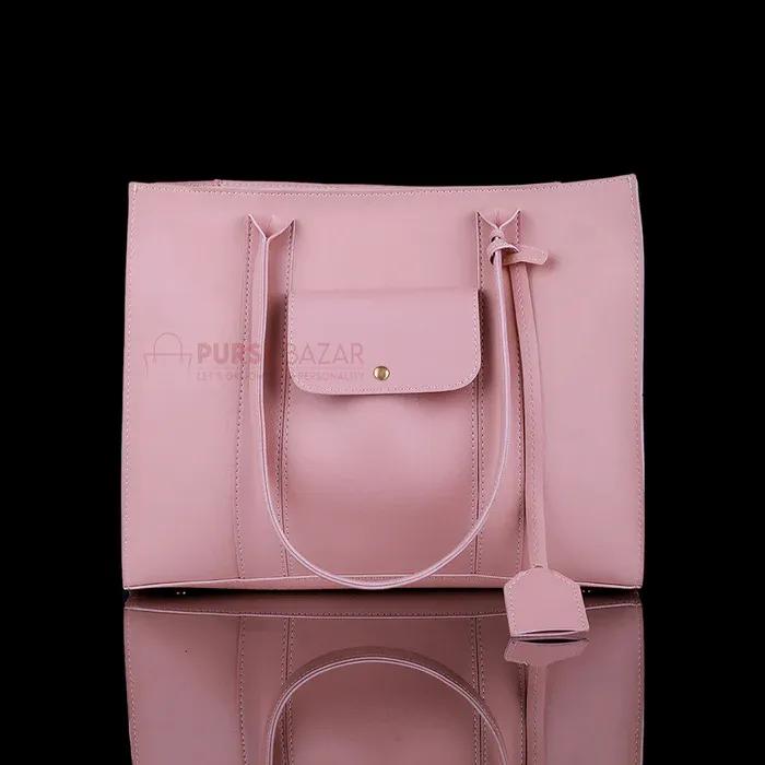 Leather Plain Tote Bags