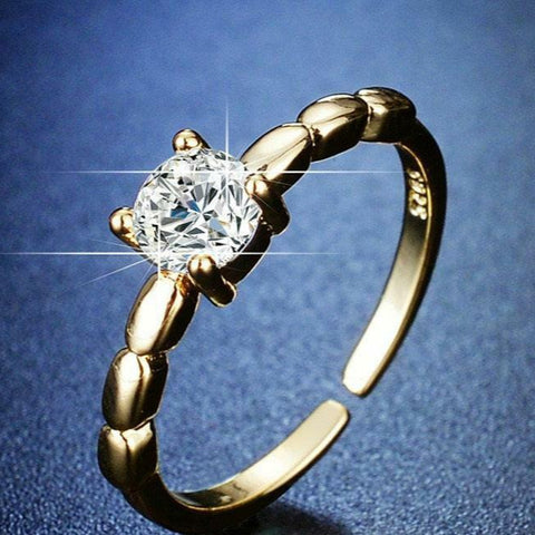 Golden Stone Ring