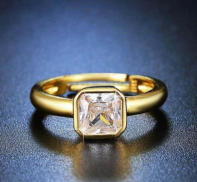 Square Stone Ring
