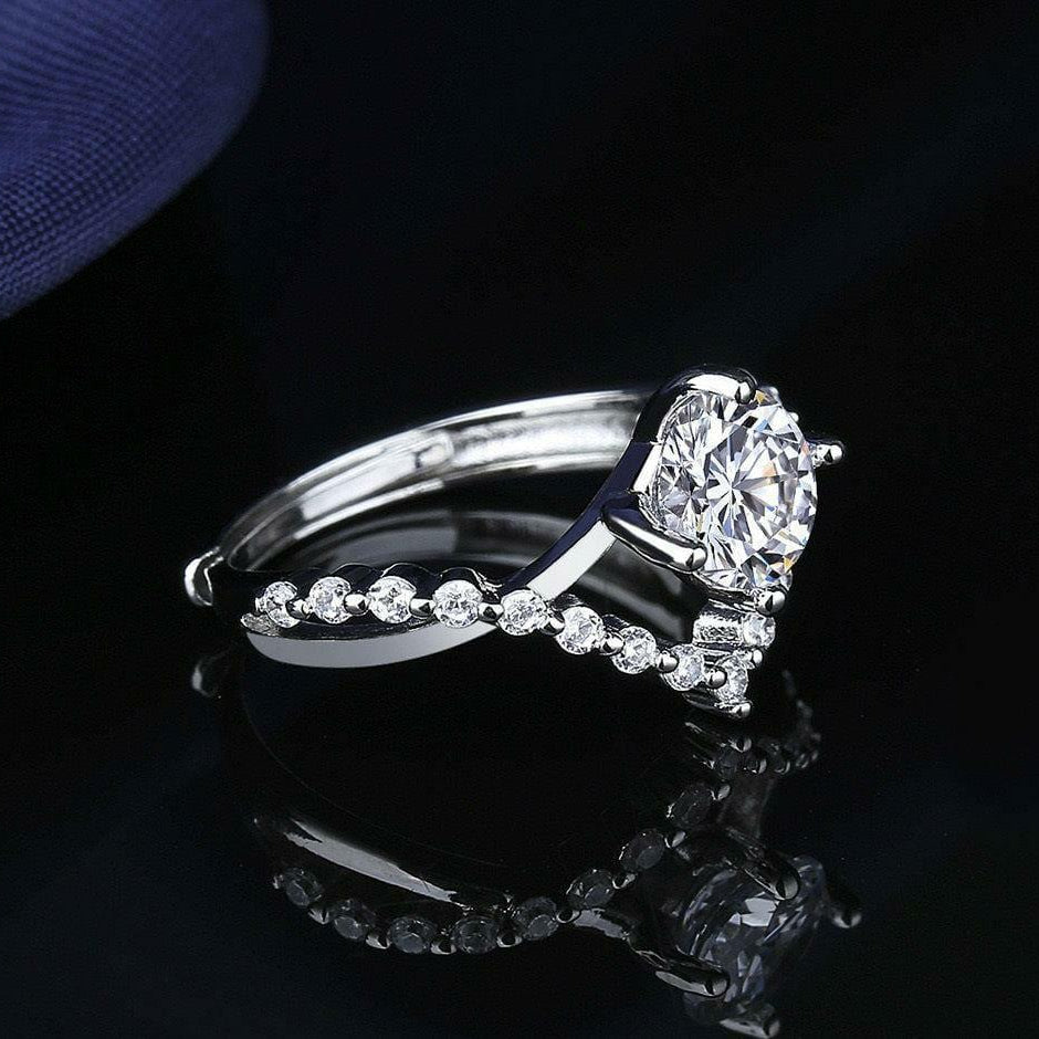 Crystal Diamond Ring
