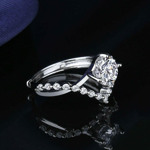 Crystal Diamond Ring
