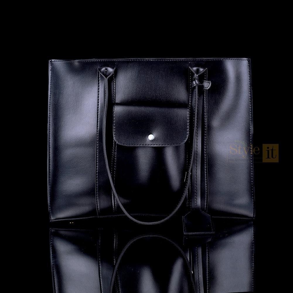 Leather Plain Tote Bags
