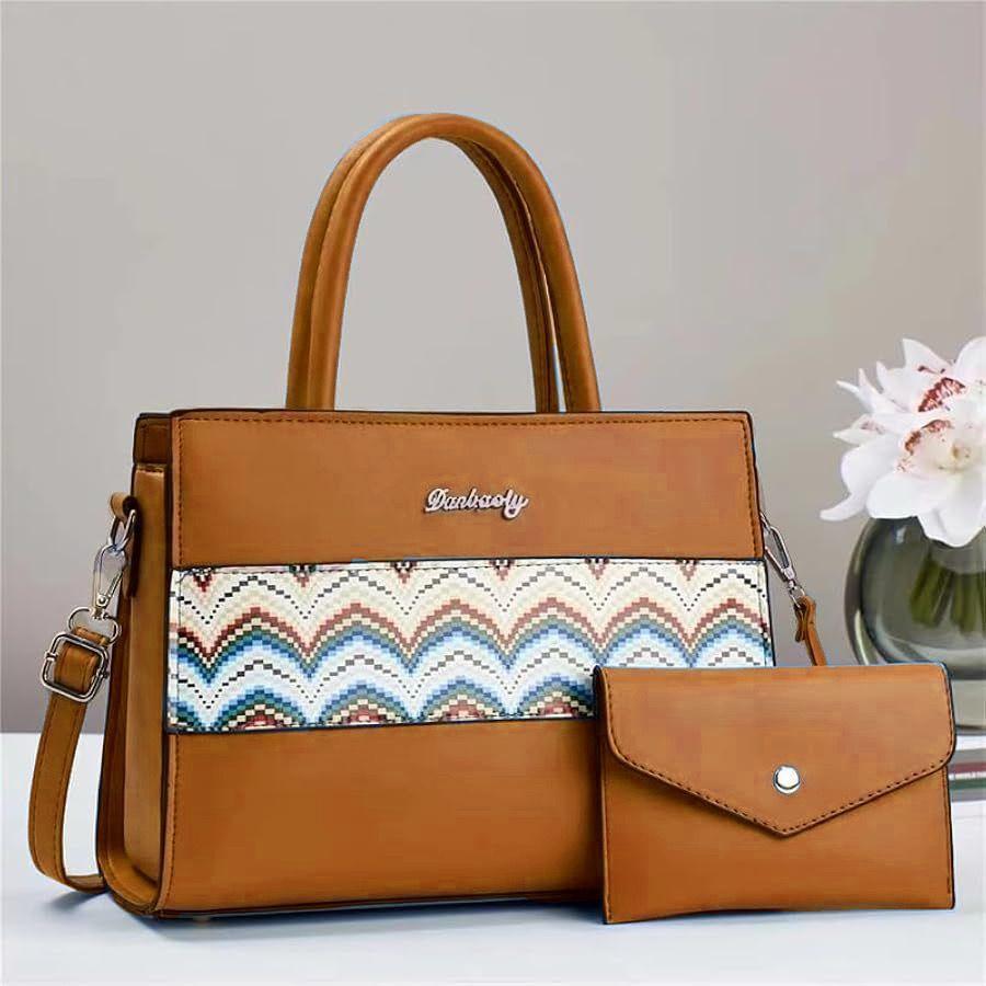 Girl's Rexine Printed Bag