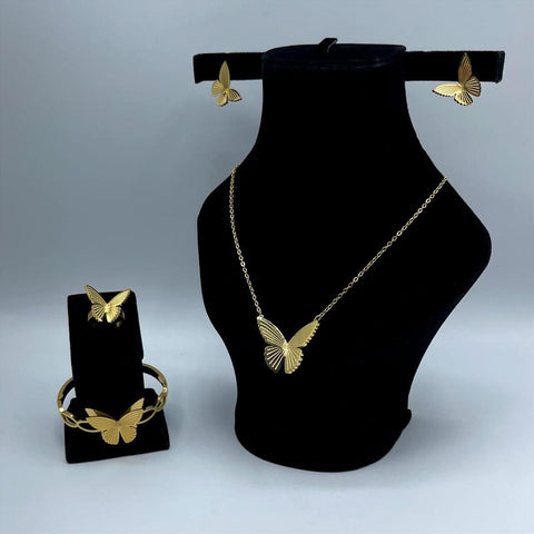 Golden Plated Necklace Set