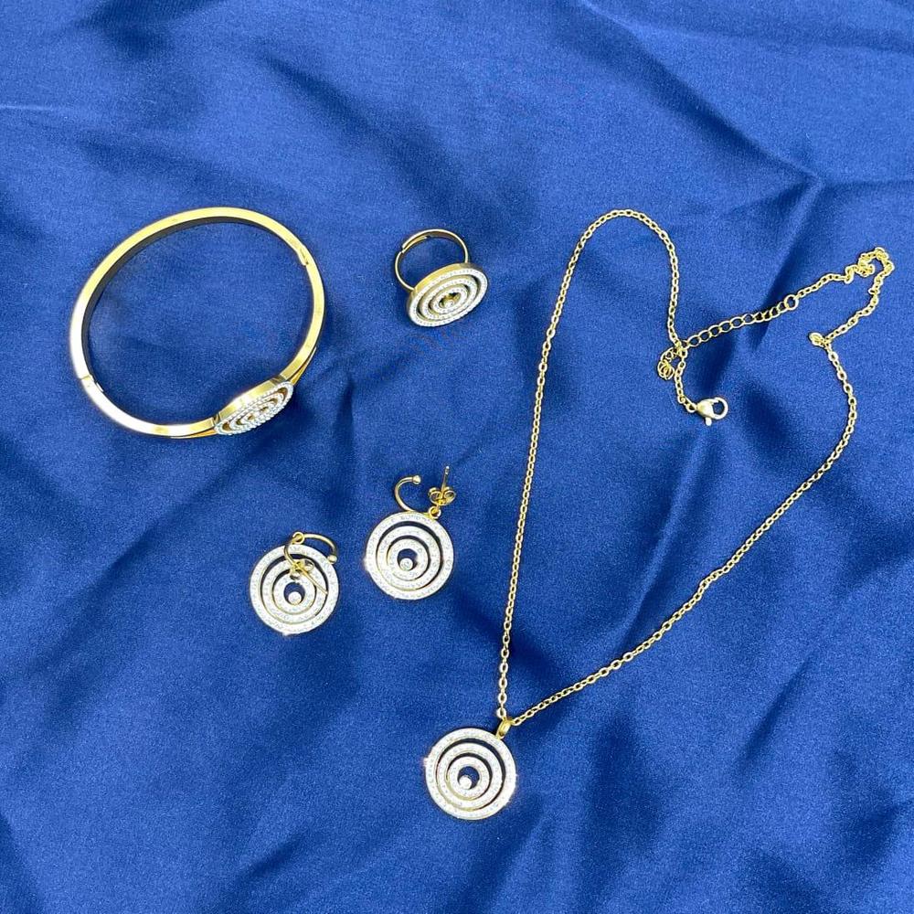 Golden Plated Necklace Set
