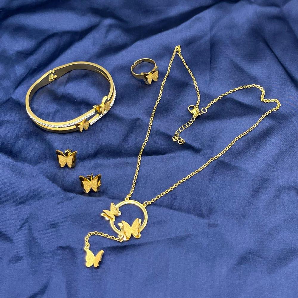 Golden Plated Necklace Set