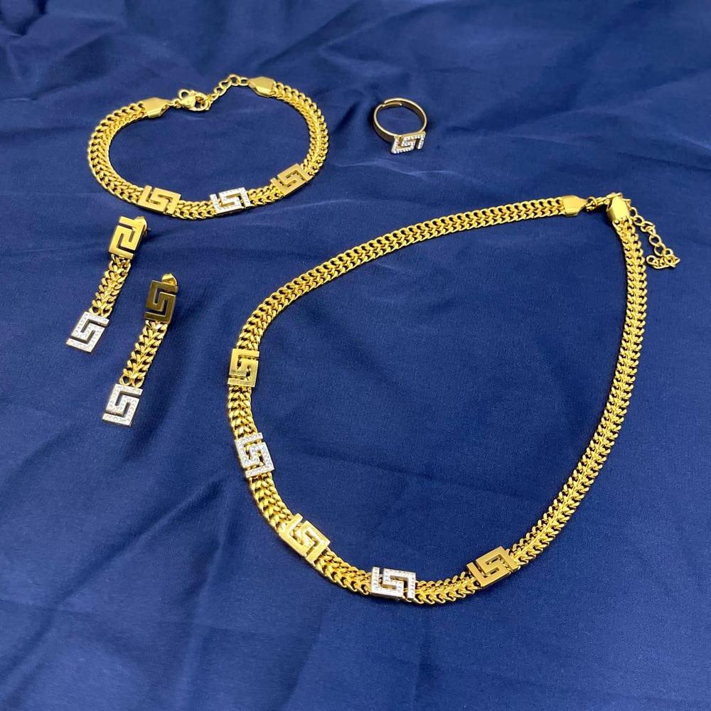 Golden Plated Necklace Set