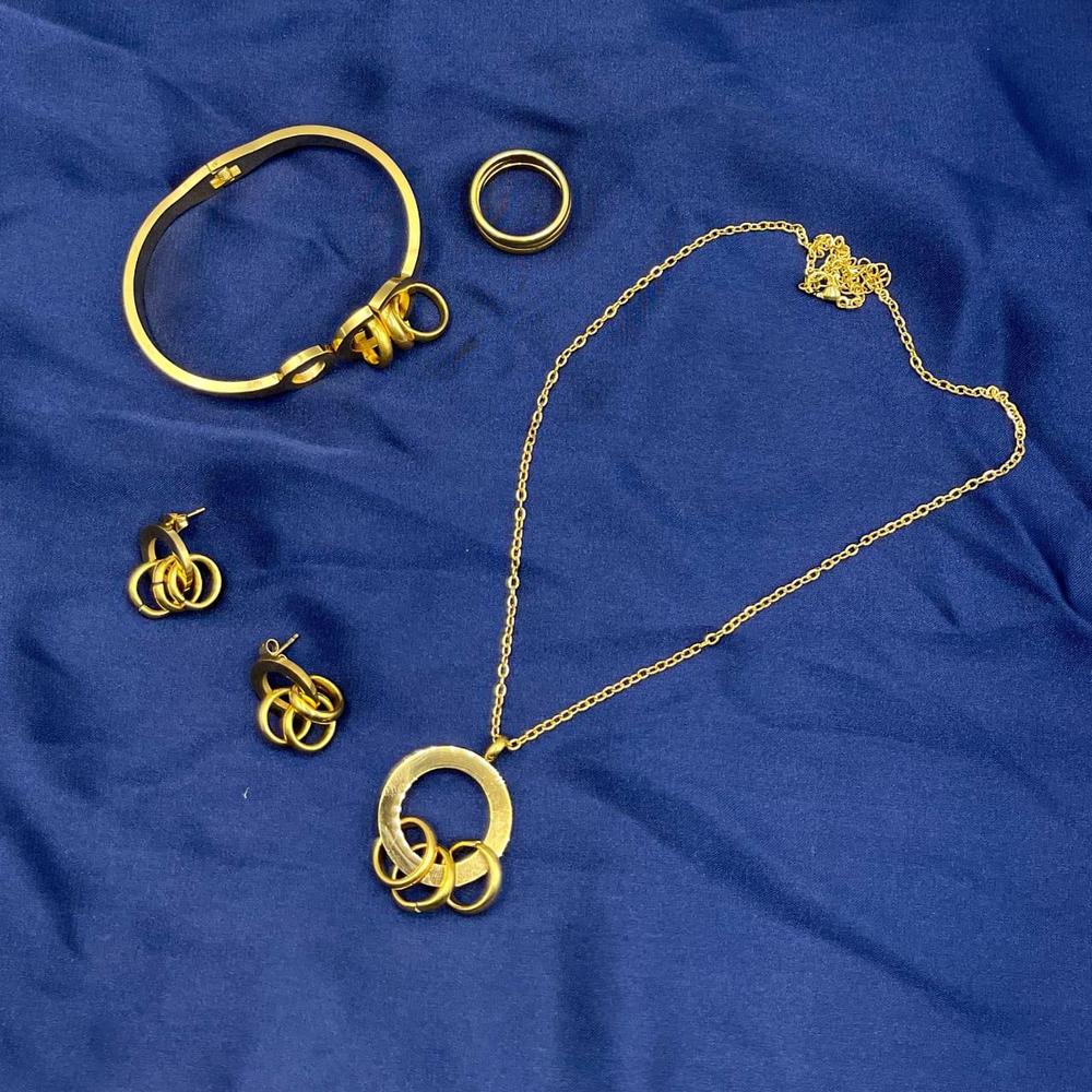 Golden Plated Necklace Set