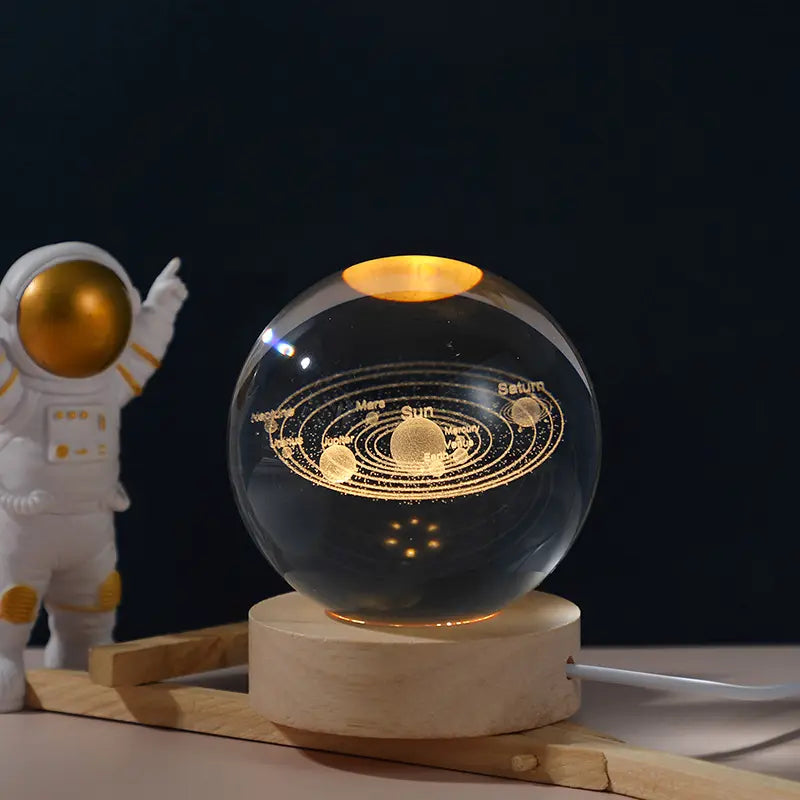 3D Crystal Ball teble Lamp